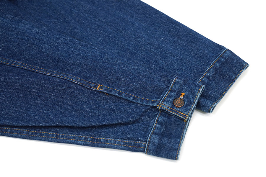 90's Levi's USA製 70506 デニムジャケット ボタン裏527 90's Levi's 70506 デニムジャケット 4ポケット 濃青 デカパッチ 表記