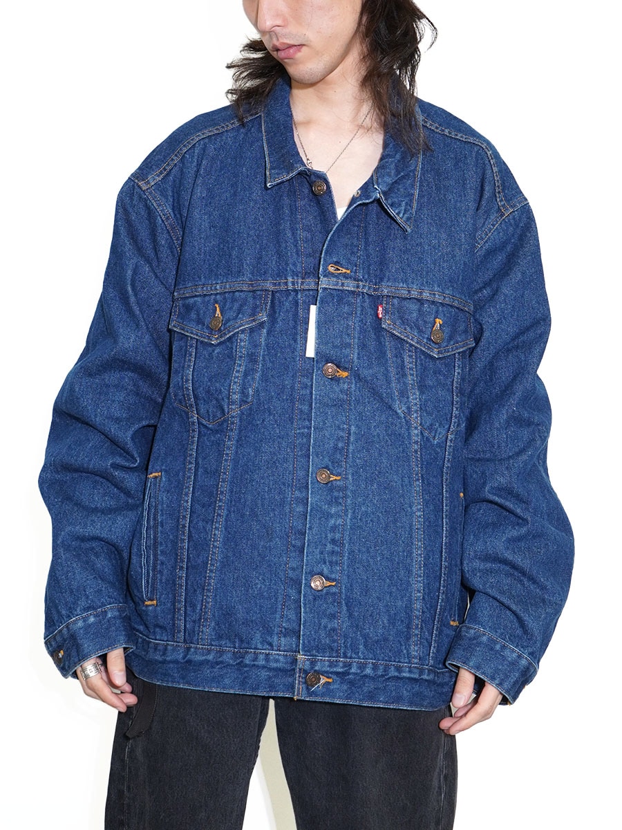 90's Levi's 70506 デニムジャケット 4ポケット 濃青 デカパッチ 表記
