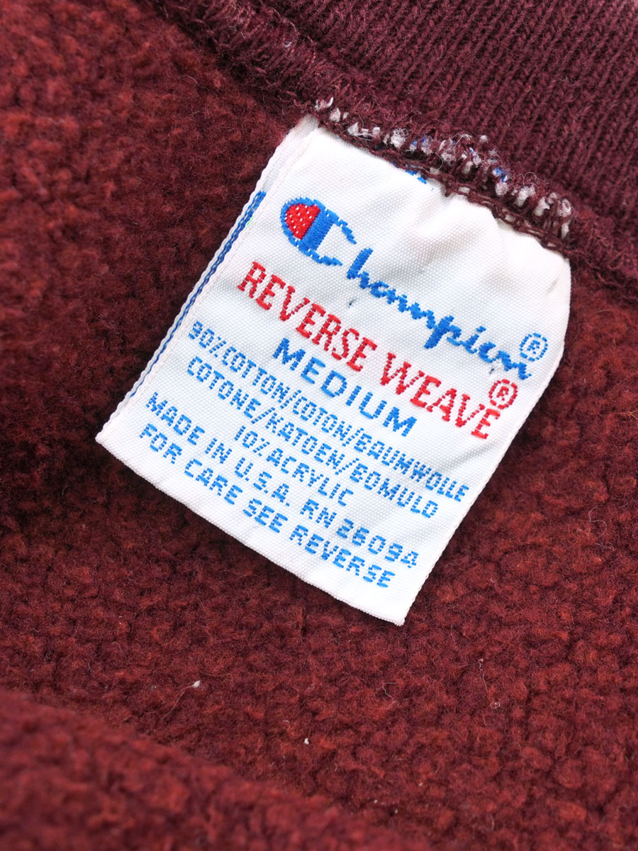 90's 刺繍タグ チャンピオンRW スクリプトロゴ 黒 表記M USA製 90's 刺繍タグ チャンピオンRW スクリプトロゴ刺繍 表記(XL) USA