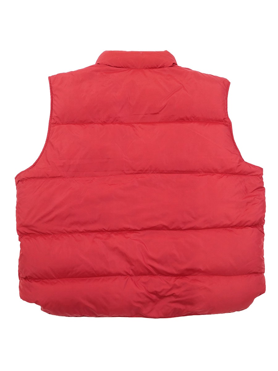 80's～ L.L.BEAN ナイロンシェル ダウンベスト レッド 表記(XXL TALL