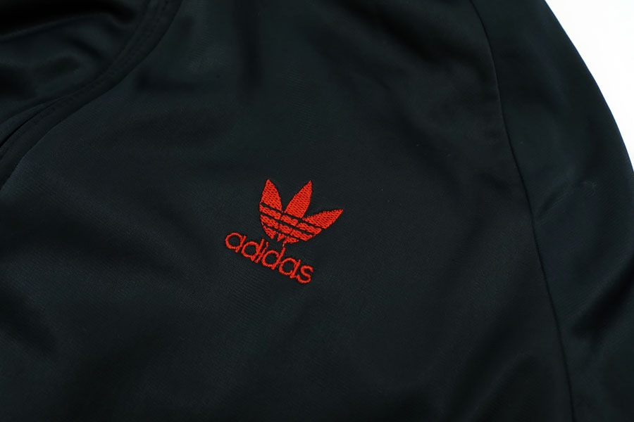 70's adidas ATPジャージ 黒×赤 表記(L) USA製 | NEW ITEM