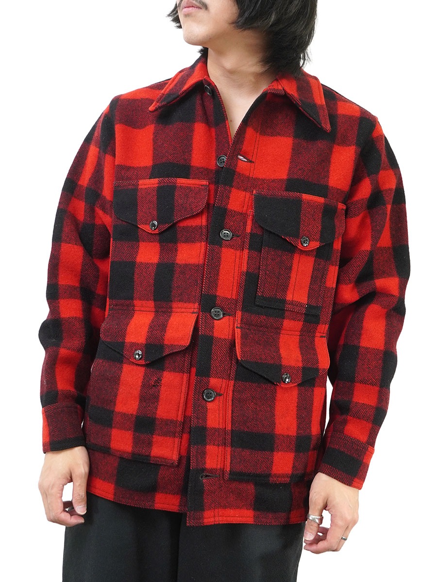 70's FILSON 赤黒バッファローチェック ウールマッキーノJKT 表記(38