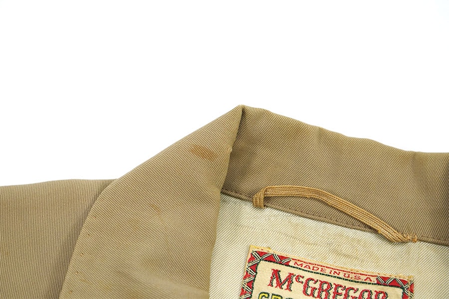 50s McGregor CROS-SEASON サイズ44 スポーツジャケット 50's McGREGOR ''CROS-SEASON'' ギャバジンブルゾン カーキ 表記