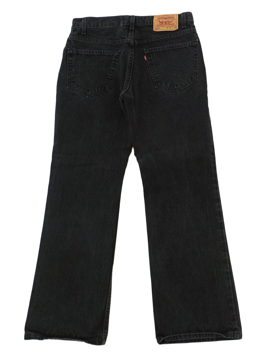 90's Levi's 517 ブラック デニムパンツ 表記(34x30) USA製 | すべての