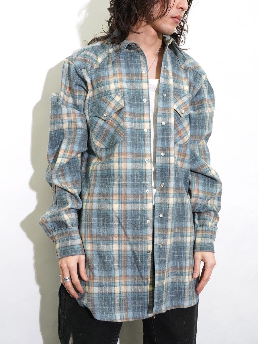70's ペンドルトン HIGH GRADE WESTERN WEAR ウエスタンウールシャツ