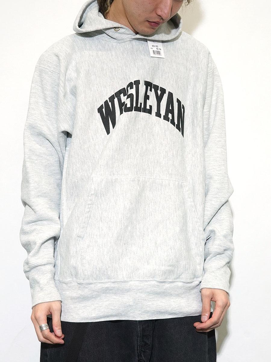 90's 刺繍タグ チャンピオンRWパーカ ''WESLEYAN'' 表記(XL) USA製