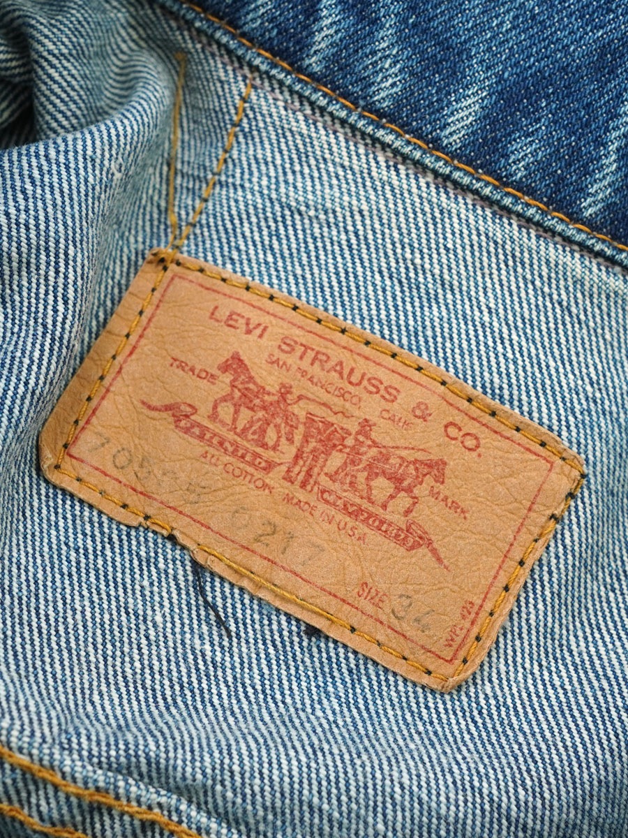 70's Levi's 70505 スモールe デニムジャケット 良雰囲気 表記(34