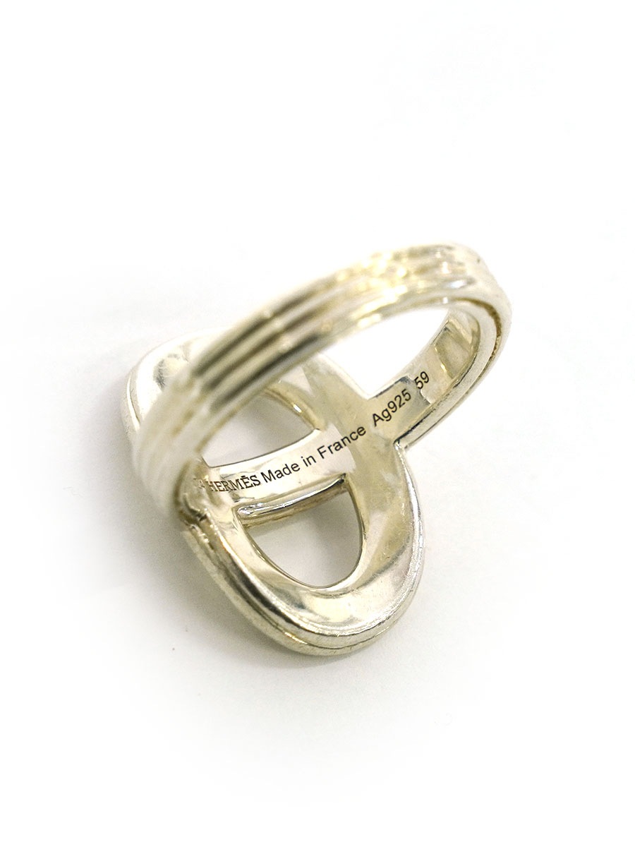 VINTAGE HERMES CHAINE D'ANCRE RING 24GM