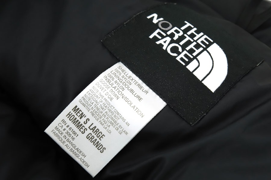 90's THE NORTH FACE ヌプシJKT 700フィル 表記(L) 希少色 ブロンズ