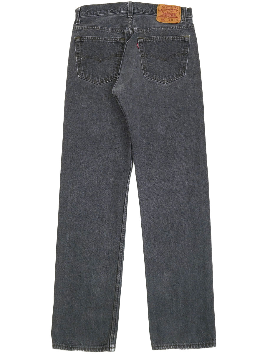 90's Levi's 501 先染めブラック デニムパンツ 表記(31x32) USA