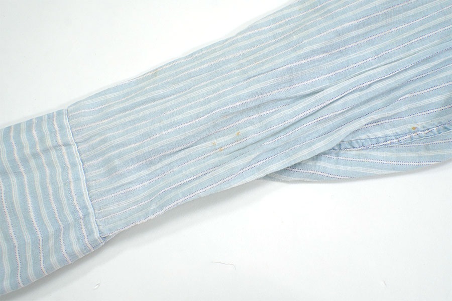 60'S El PECOS STRIPE PATTERN COTTON WESTERN SHIRT  (SIZE.15 1/2)