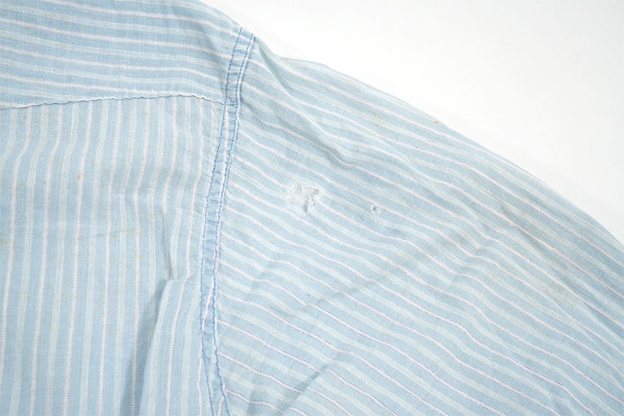 60'S El PECOS STRIPE PATTERN COTTON WESTERN SHIRT  (SIZE.15 1/2)
