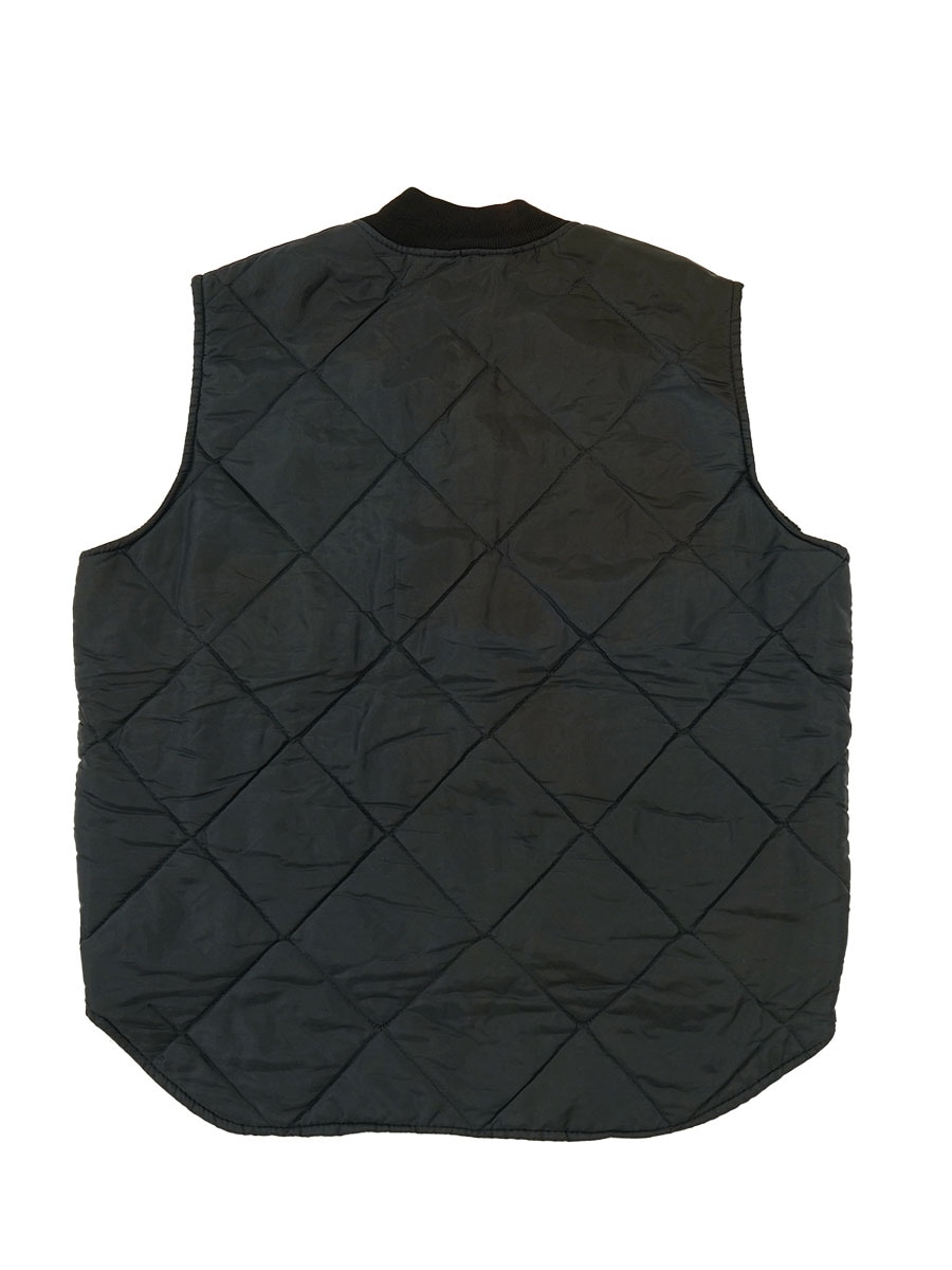 80'S BIG SMITH QUILTING VEST BLACK (APPROX.X LARGE) | NEW ITEM