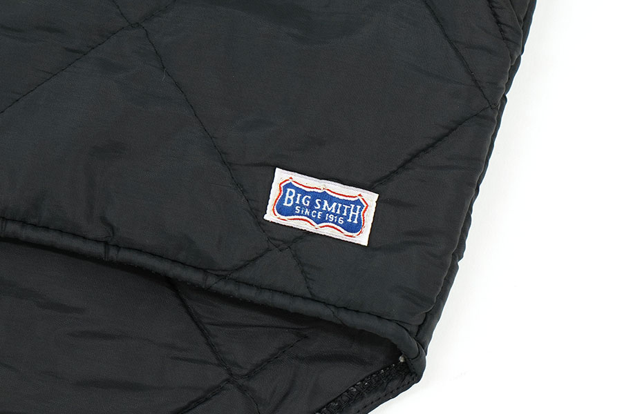 80'S BIG SMITH QUILTING VEST BLACK (APPROX.X LARGE) | NEW ITEM