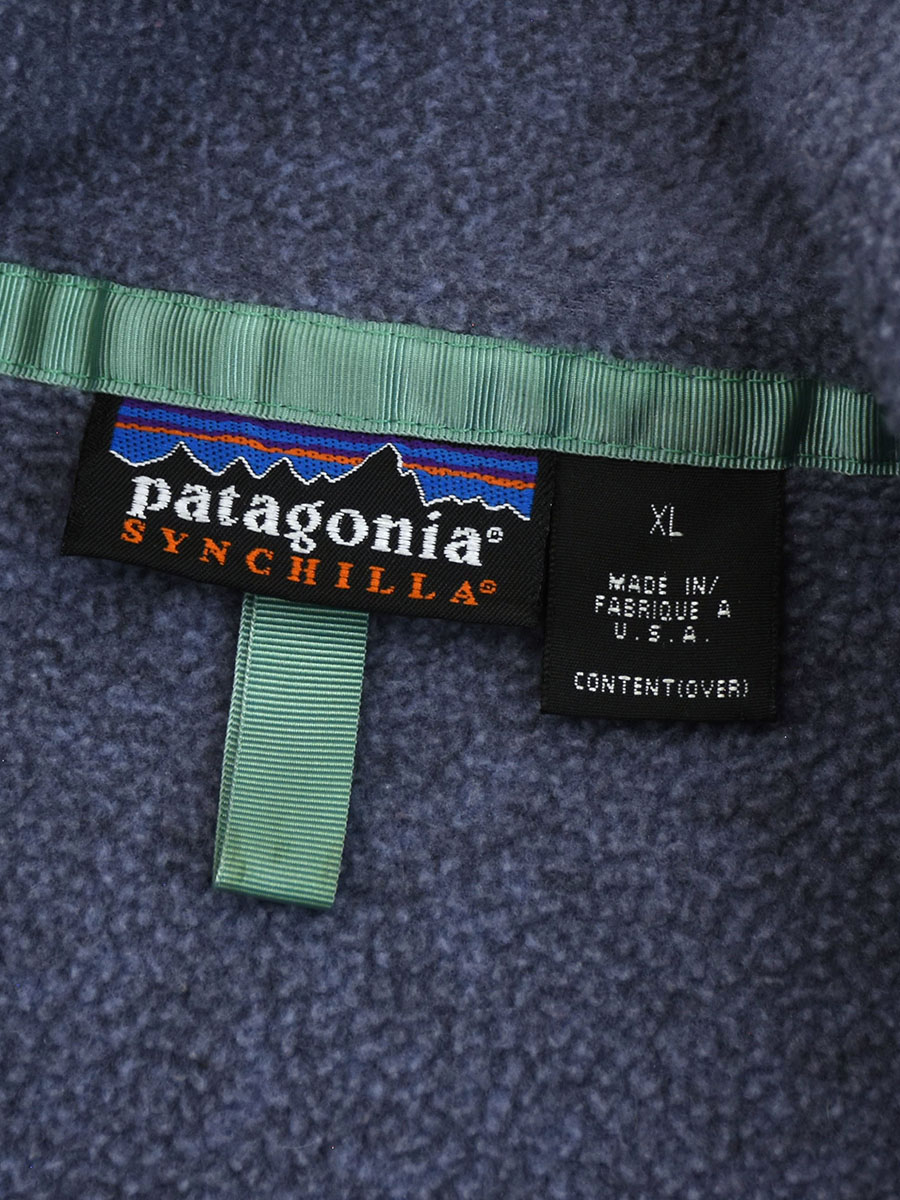 90's パタゴニア シンチラスナップTプルオーバー ペイルペリウィンクル