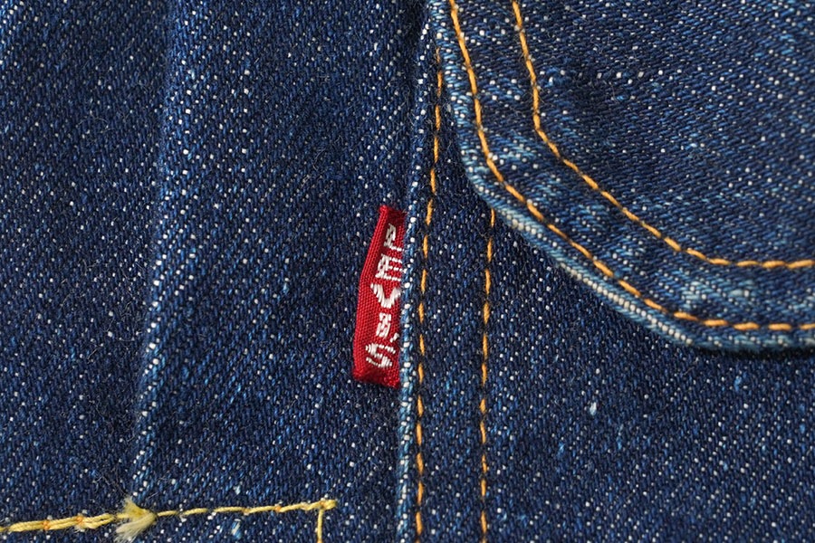 50's Levi's 506XX デニムジャケット スライドバックル 濃紺 実寸(42位) レザーパッチ残り