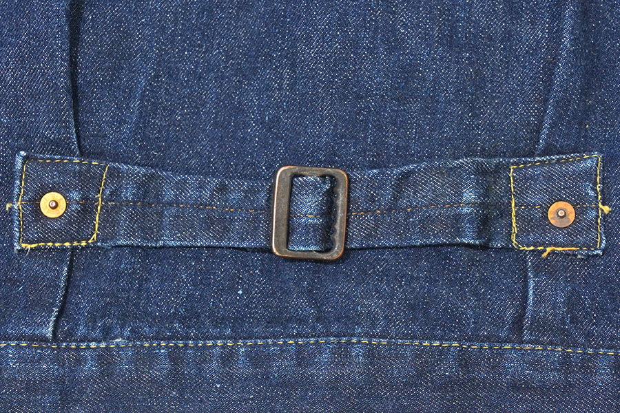 50's Levi's 506XX デニムジャケット スライドバックル 濃紺 実寸(42位) レザーパッチ残り