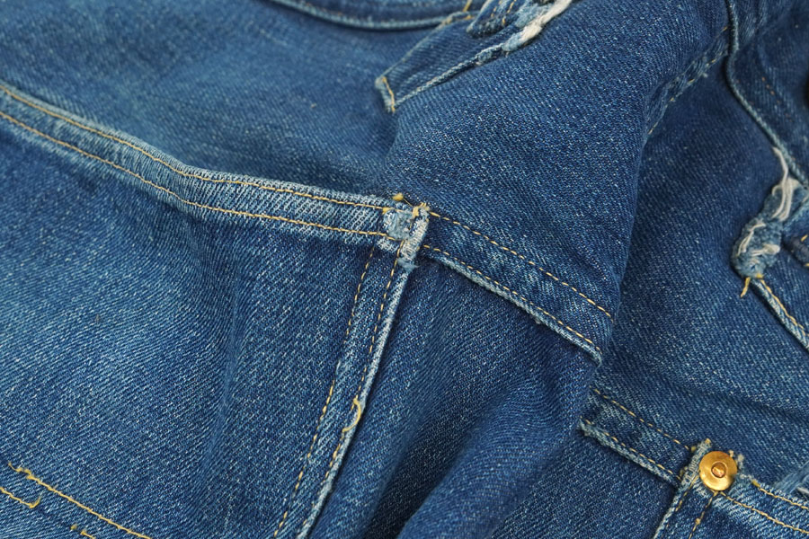 1930'S BLACK BEAR DENIM WORK PANTS (APPROX.W37 L30)