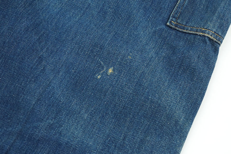 1930'S BLACK BEAR DENIM WORK PANTS (APPROX.W37 L30)