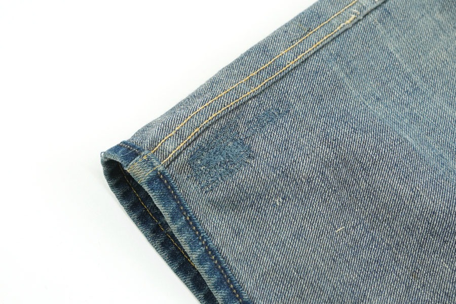1930'S BLACK BEAR DENIM WORK PANTS (APPROX.W37 L30)