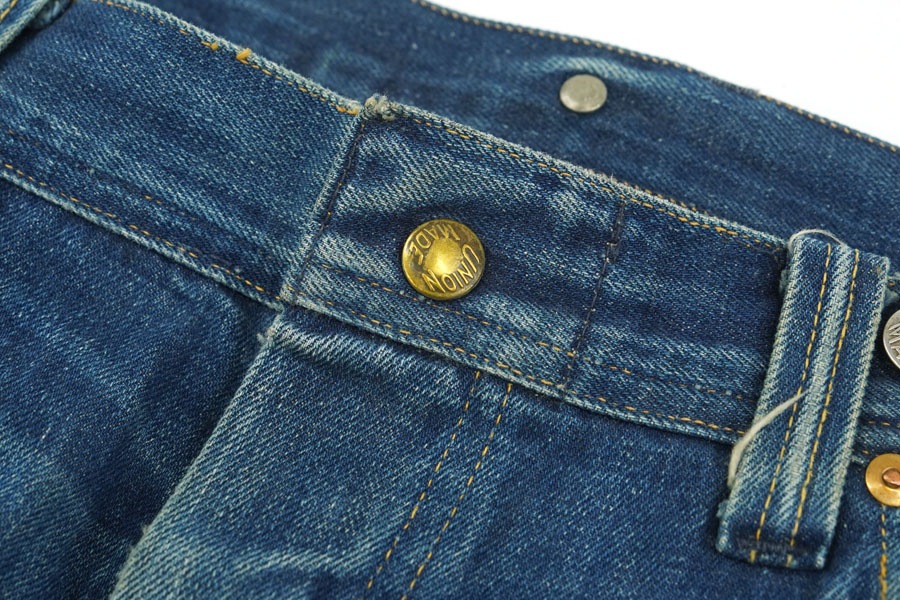 1930'S BLACK BEAR DENIM WORK PANTS (APPROX.W37 L30)