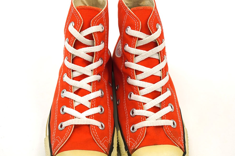 90s USA製　コンバース　オールスター　US9h オレンジ　希少 90年代製 デッドストック CONVERSE コンバース オールスター Low