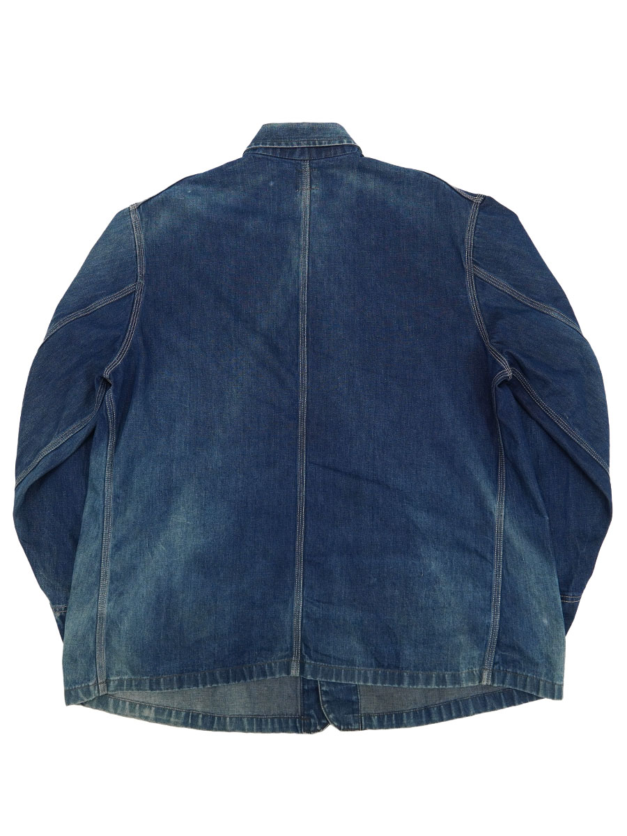 カバーオール Lee 91-J サイズ38 REGULAR 50's Lee 91-J デニムカバーオール 真っ紺！ 表記(36) ノンウォッシュ