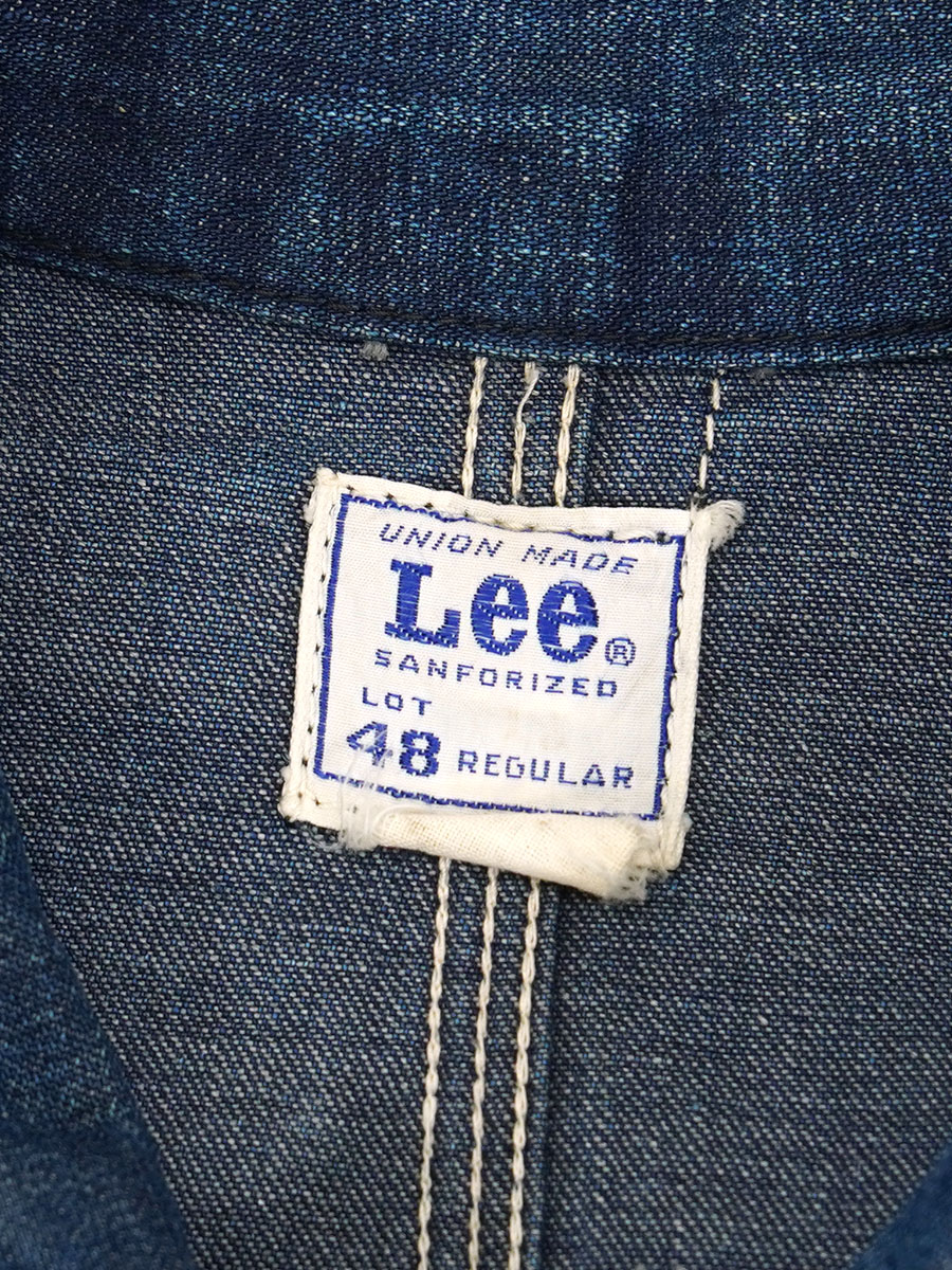 60's～ Lee 91-J デニムカバーオール 良雰囲気 表記(48) ビッグサイズ