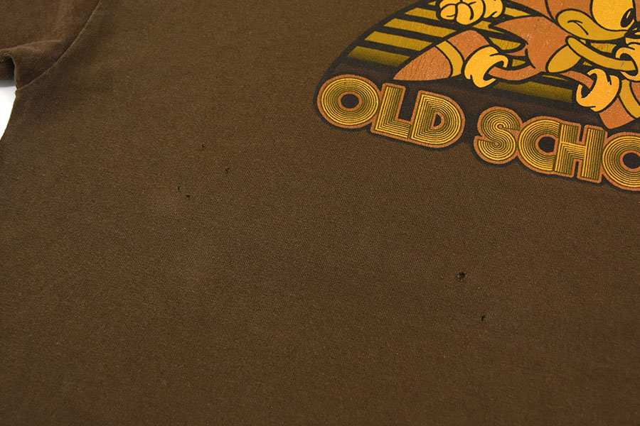00's SONIC THE HEDGEHOG ''OLD SCHOOL'' プリントTシャツ ブラウン 実寸(L位)