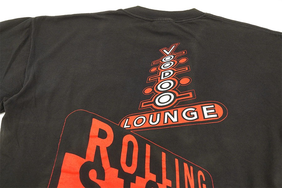 90'S BROCKUM THE ROLLING STONES ''VOO DOO LOUNGE'' T SHIRT BLACK