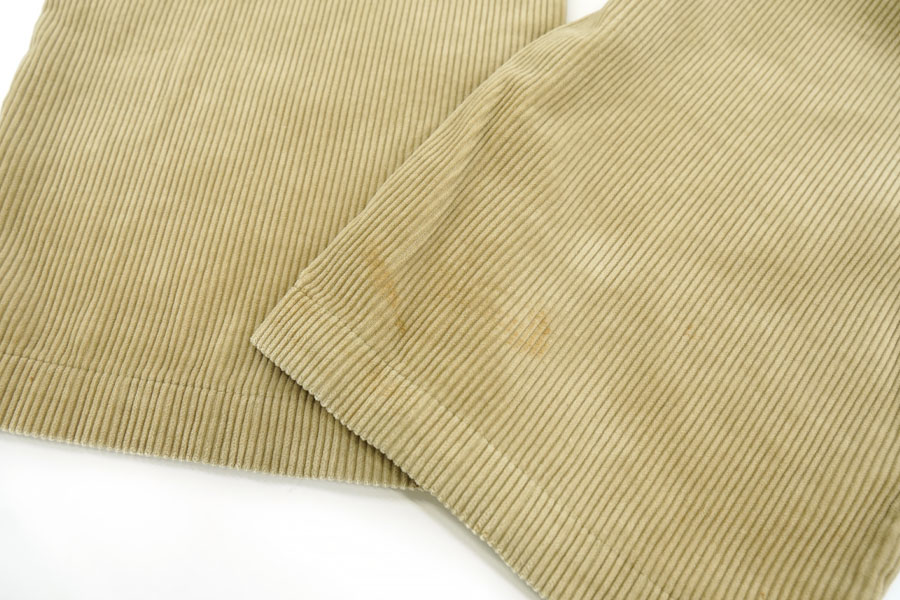 RALPH LAUREN WIDE WALE 2-TUCK CORDUROY PANTS BEIGE (SIZE. W34 L31) ANDREW PANT