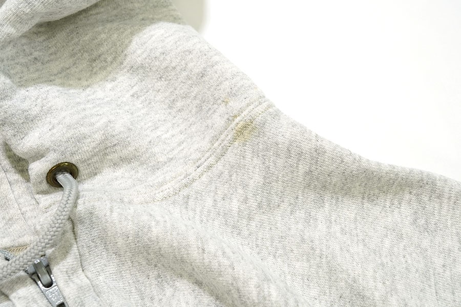 98's U.S.ARMY フルジップ スウェットパーカ グレー 表記(L)