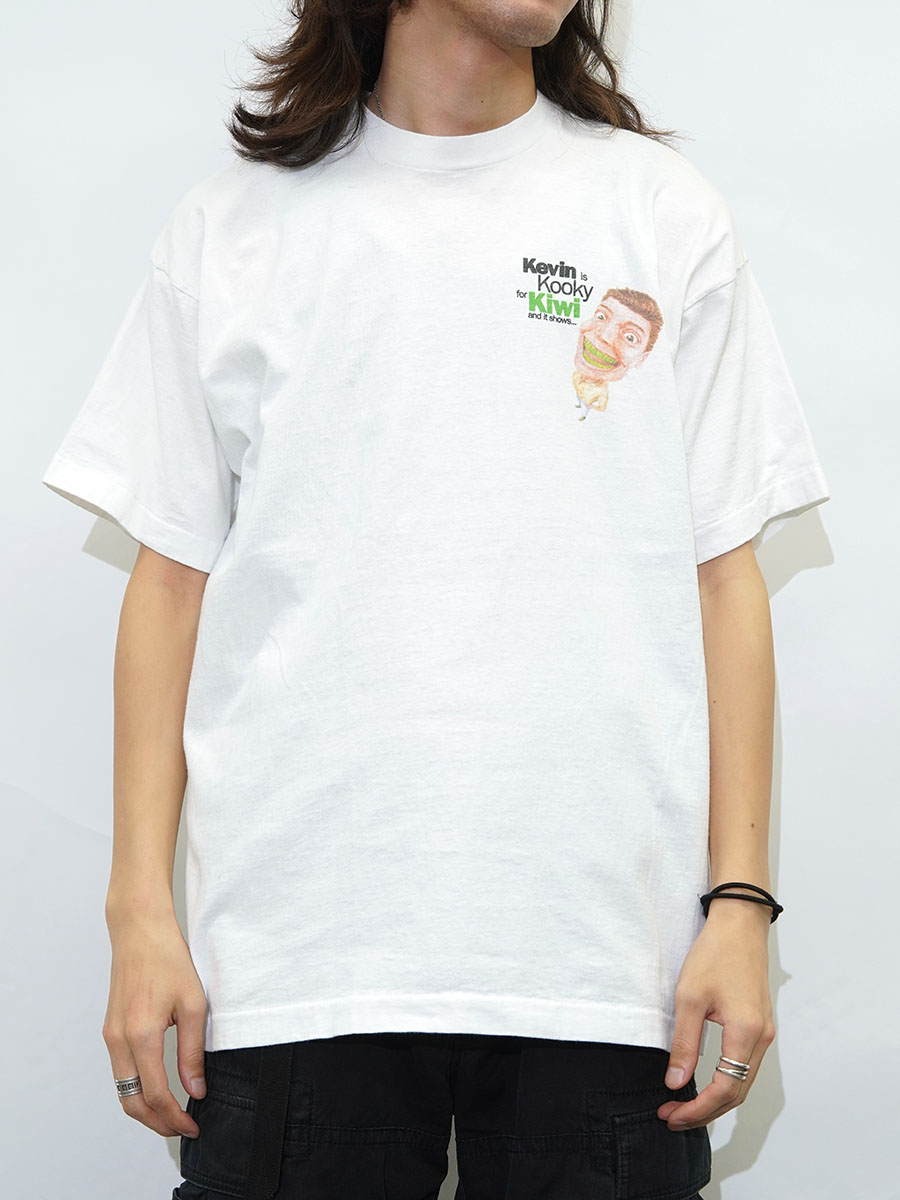 90's FRUIT OF THE LOOM ''SmileMax Tooth Whitener'' 両面プリントT