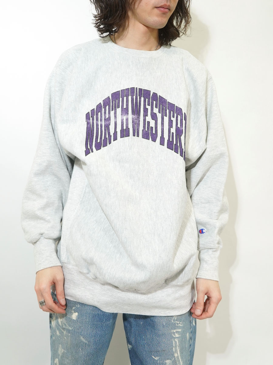 90'S CHAMPION REVERSE WEAVE ''NORTHWESTERN'' GREY (SIZE.XX LARGE
