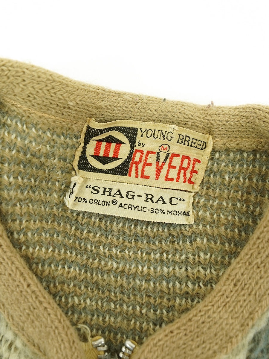 60'S REVER FULL ZIP MOHAIR CARDIGAN (SIZE. MEDIUM) | NEW ITEM