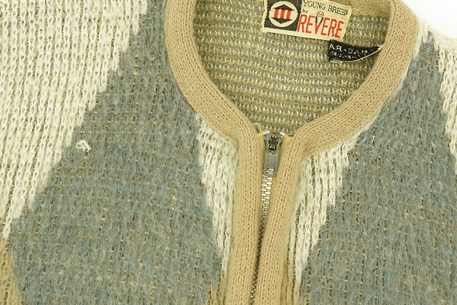 60'S REVER FULL ZIP MOHAIR CARDIGAN (SIZE. MEDIUM) | NEW ITEM