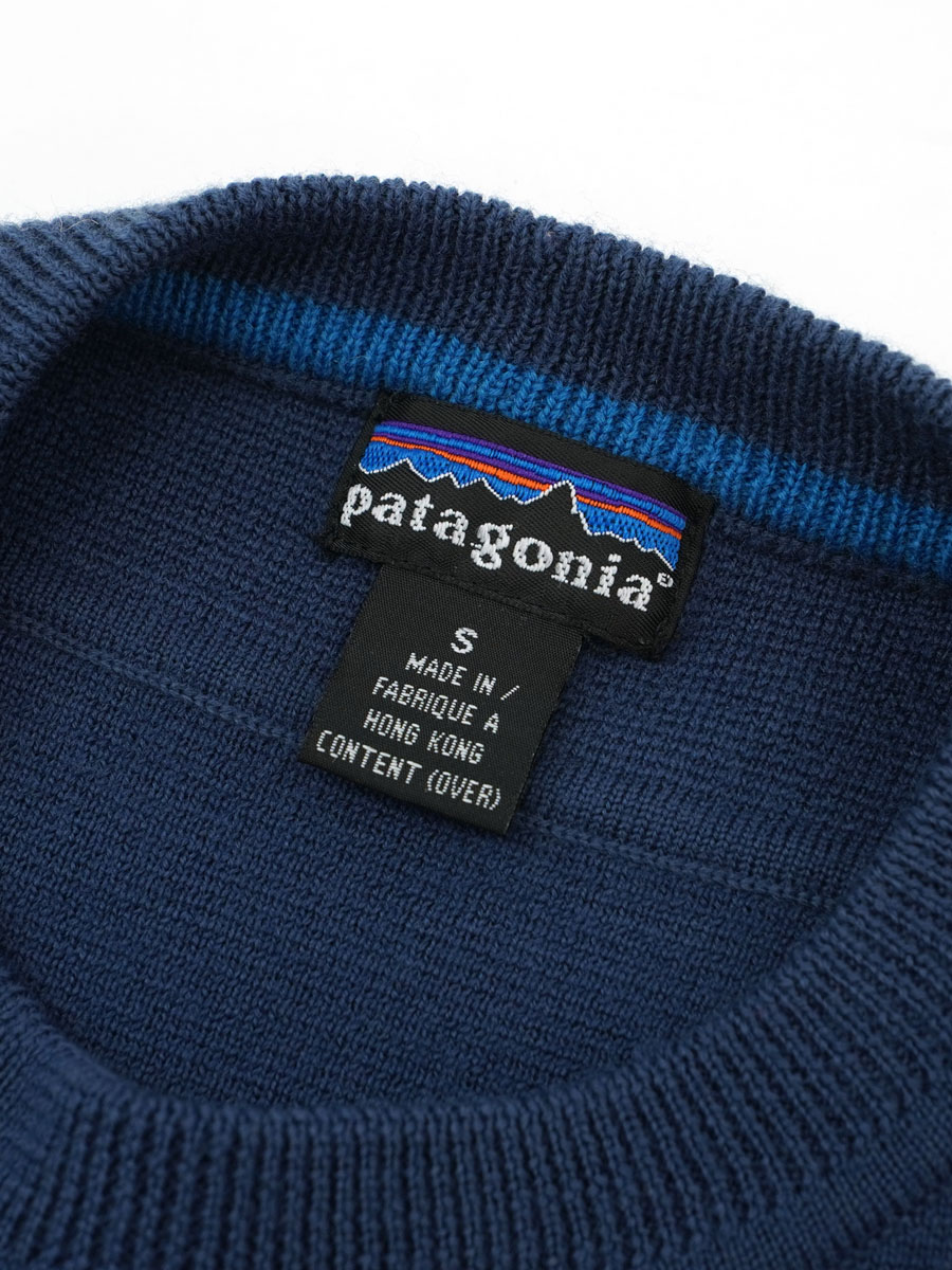 00's パタゴニア リッジウェイクルーセーター ネイビー 表記(S