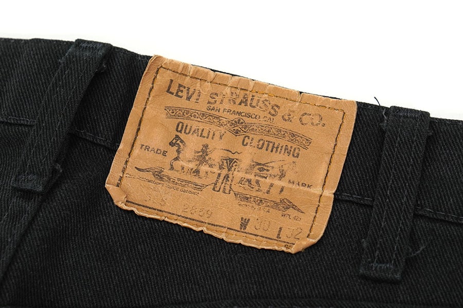 Levi’s 80s USA製 505-2859 ポリコットンツイルパンツ 90's Levi's 505-2859 ポリコットンツイルパンツ ブラック 表記