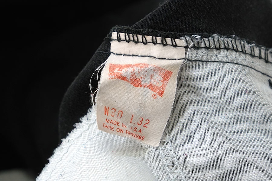 Levi’s 80s USA製 505-2859 ポリコットンツイルパンツ 90's Levi's 505-2859 ポリコットンツイルパンツ ブラック 表記