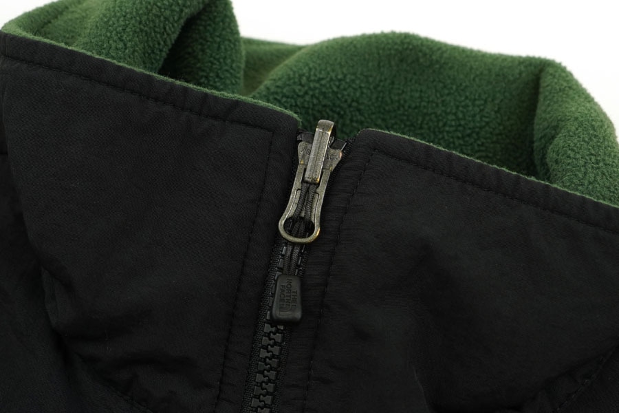 00's THE NORTH FACE ''DENALI'' フリースジャケット ブラック×グリーン 表記(M)