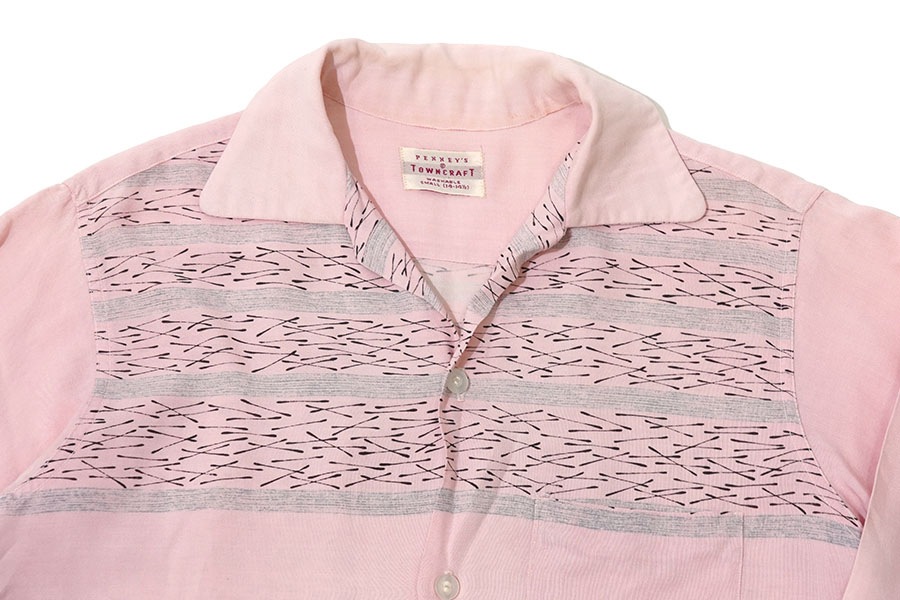 50'S PENNEY'S TOWNCRAFT L/S RAYON SHIRT PINK (SIZE.SMALL) | すべて