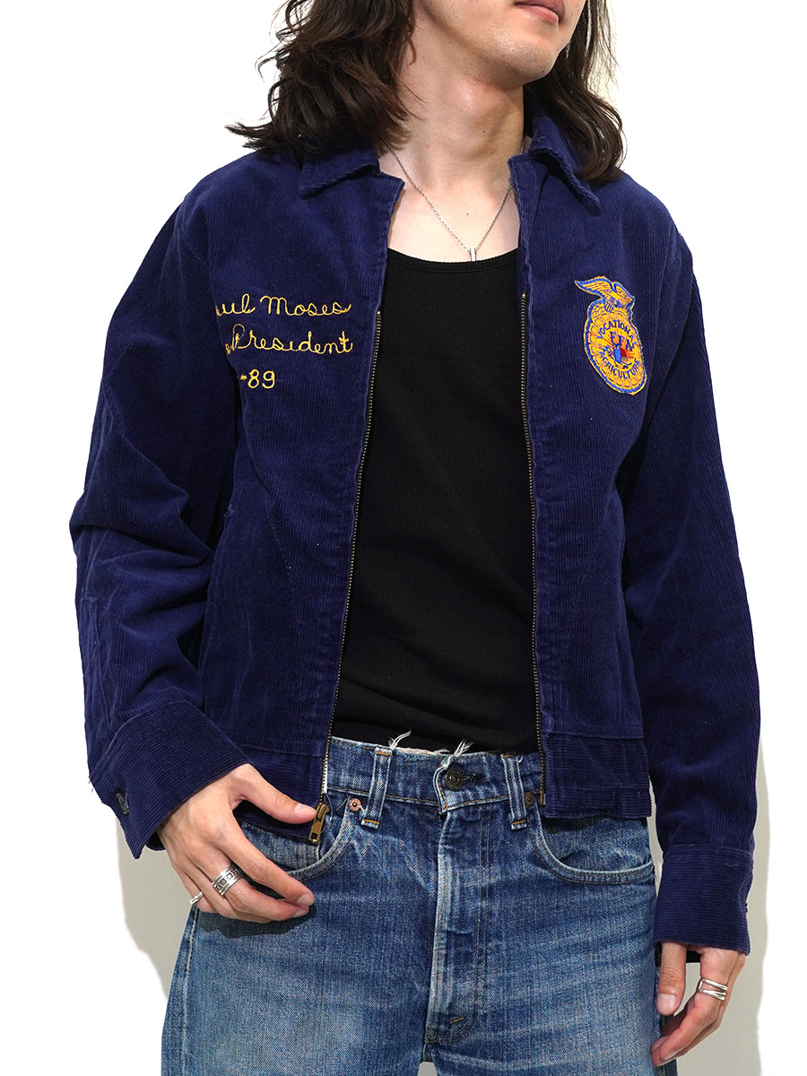 80'S NATIONAL FFA ''OKLAHOMA CANEY VALLEY'' FFA JACKET (SIZE.38 80'S NATIONAL FFA ''OKLAHOMA CANEY VALLEY'' FFA JACKET (SIZE.38