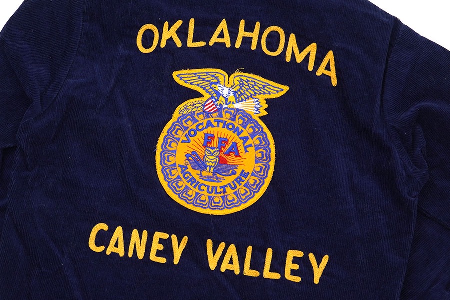 80'S NATIONAL FFA ''OKLAHOMA CANEY VALLEY'' FFA JACKET (SIZE.38 80'S NATIONAL FFA ''OKLAHOMA CANEY VALLEY'' FFA JACKET (SIZE.38