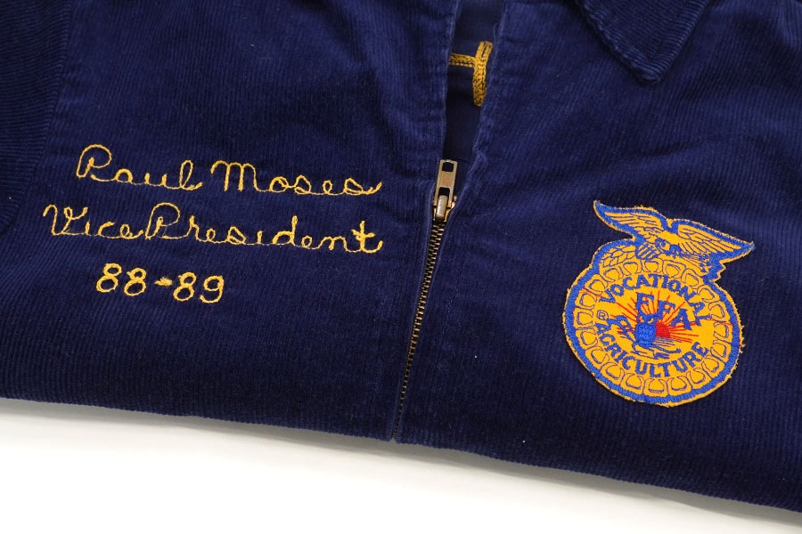 80'S NATIONAL FFA ''OKLAHOMA CANEY VALLEY'' FFA JACKET (SIZE.38