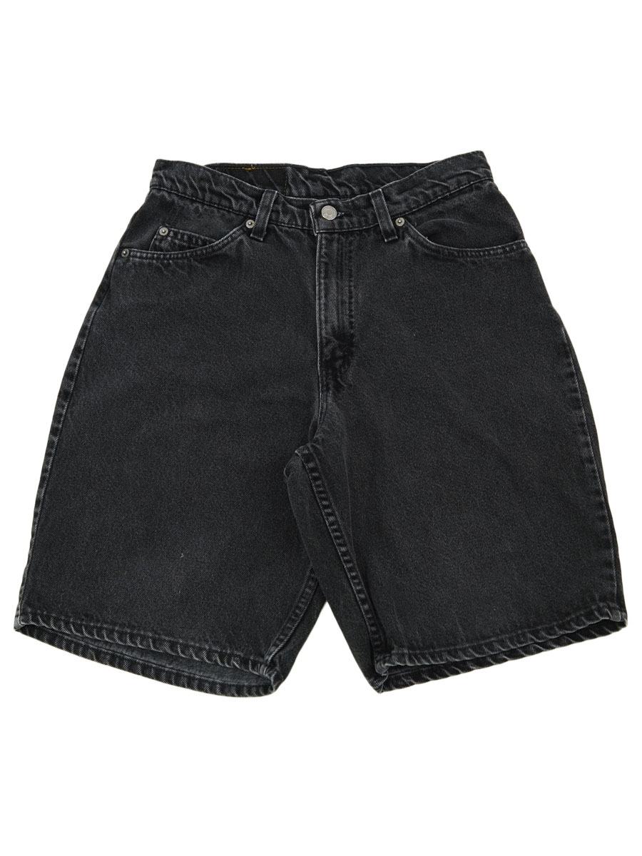 90'S LEVI'S 560 BLACK DENIM SHORTS (SIZE.W30 L11) MADE IN USA