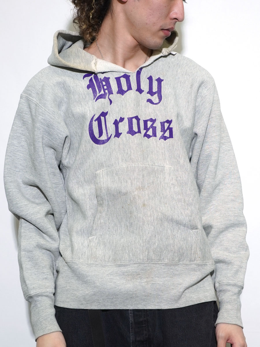 70's 単色タグ チャンピオンRWパーカ ''Holy Cross'' オールド