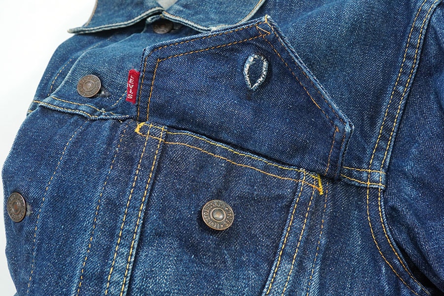 50's～ Levi's 557XX ギャラ BIG-E デニムジャケット ヒゲ 良色落ち