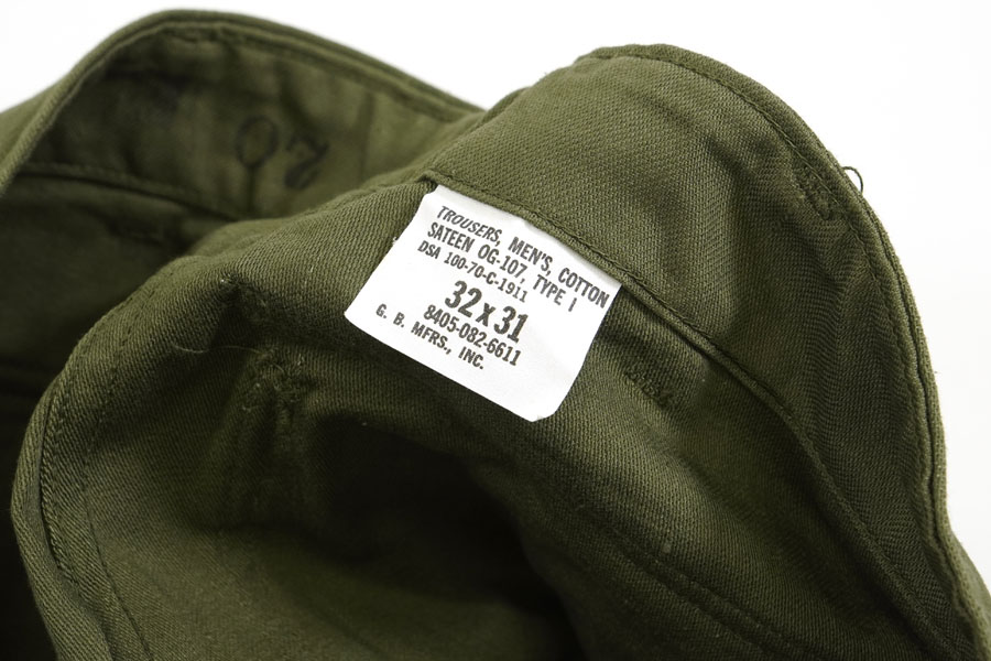 70's U.S.ARMY ベイカーパンツ ボタンフライ 表記(32x31) DEAD | SOLD