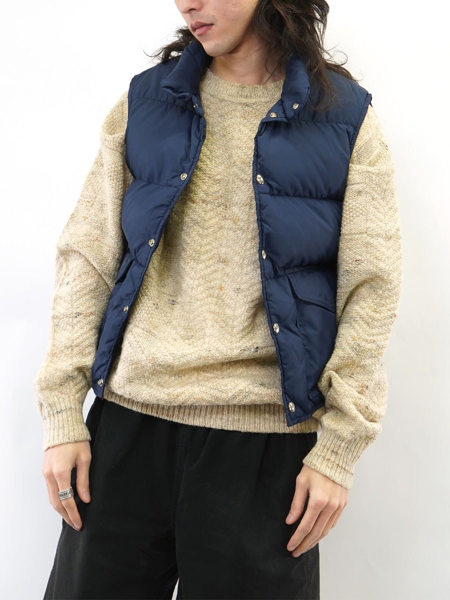 70's Expedition HERMAN'S by Woolrich 2ポケ ダウンベスト ネイビー