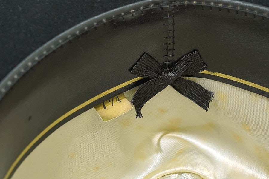 60'S STETSON FELT HAT BLACK (SIZE.7 1/4)
